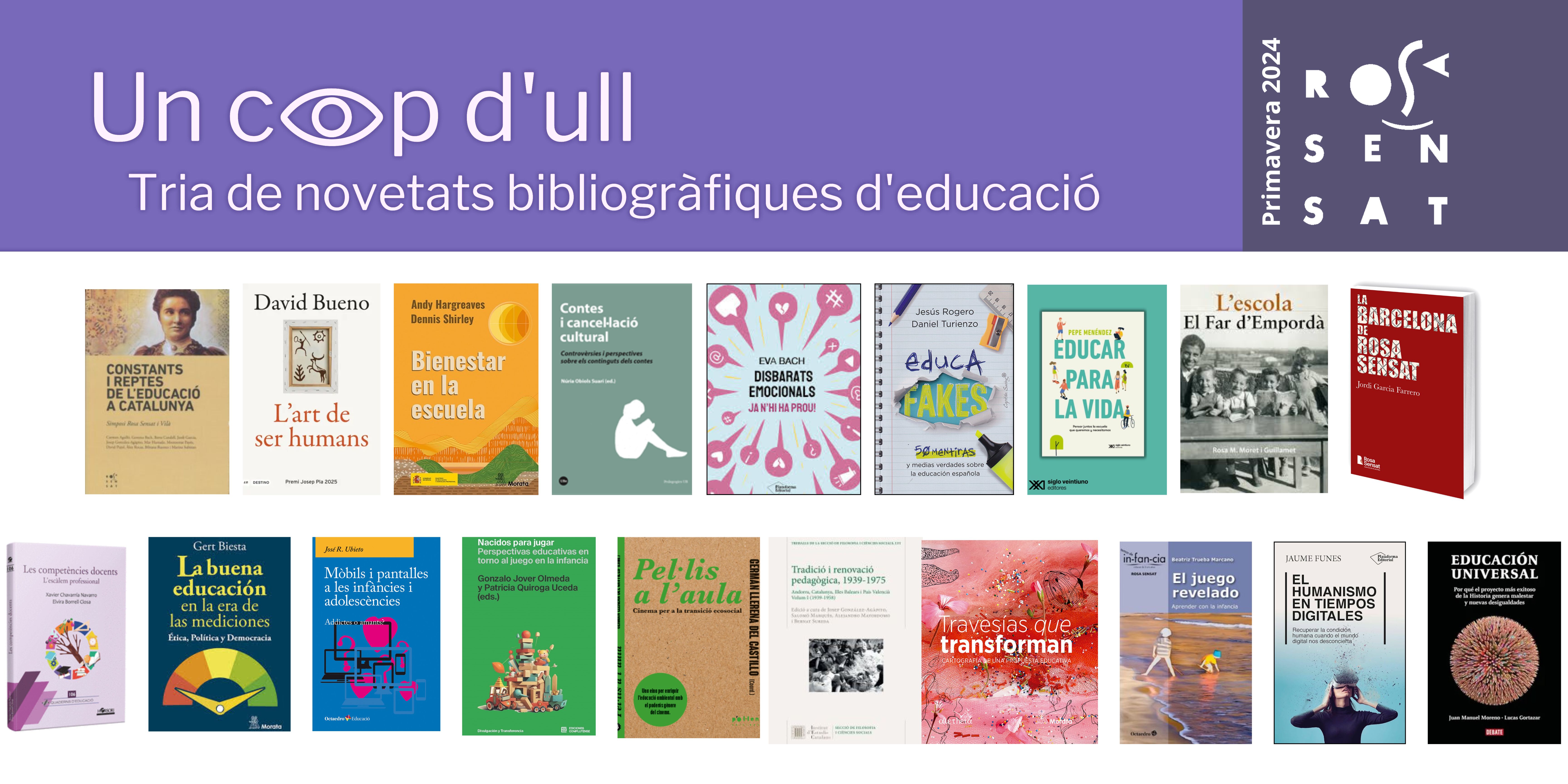 Novetats bibliogràfiques d’educació – Primavera 2025