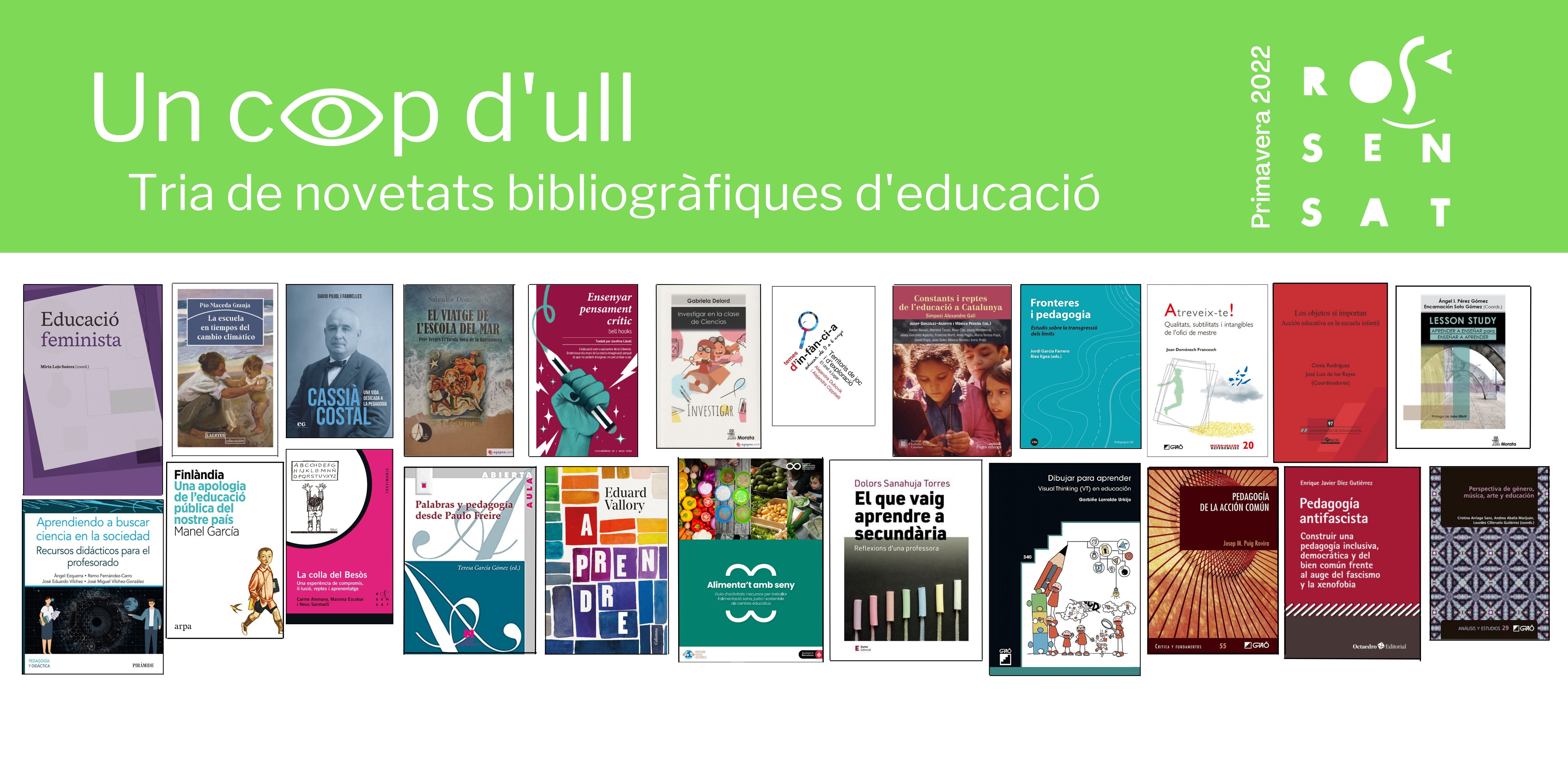 Novetats bibliogràfiques d'educació - Abril 2022