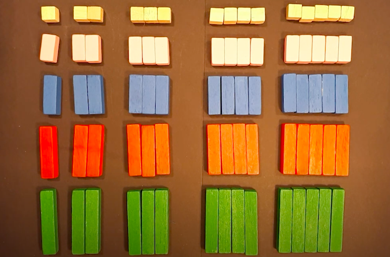 Vídeo 6. Nombres quadrats amb reglets