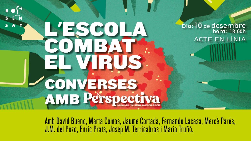 L'escola combat el virus: converses amb Perspectiva | 10 de desembre a les 18h (acte en línia)