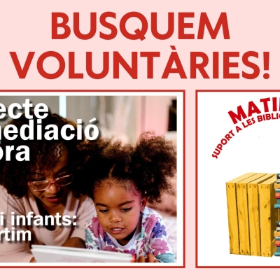 Vols participar en algun d'aquests projectes? “Matildes” i “Dones i infants: Compartim lectures” busquen voluntàries!