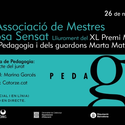 Acte de lliurament del Premi de Pedagogia i dels guardons Marta Mata 2020