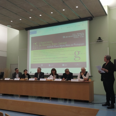 La professora Emma Bosch rep el 39è Premi Marta Mata de Pedagogia juntament amb l’activista Yayo Herrero i Proactiva Open Arms, guardons individual i col·lectiu 2019