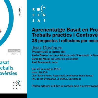 Presentació del llibre “Aprenentatge basat en projectes, treballs pràctics i Controvèrsies”