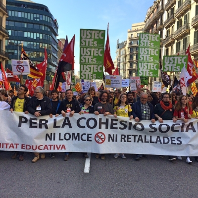 L'educació de la LOMCE i les retallades. Defensem l'educació