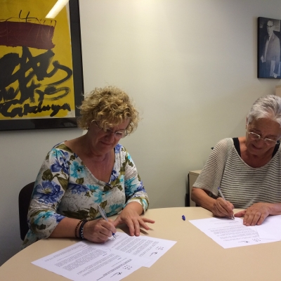 Conveni de col·laboració entre Rosa Sensat i el Col·legi de Periodistes