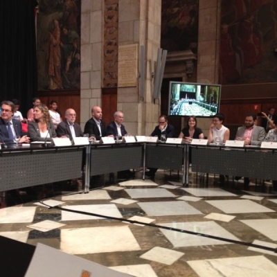 Rosa Sensat assisteix a la signatura del Pacte per la Infància de Catalunya